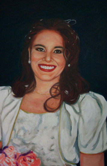 Yashira, la princesa de la alabanza. Oil Canvas Portrait