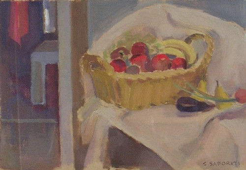 Canasto con frutas Oil Panel