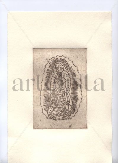 Virgen de Guadalupe Etching Process