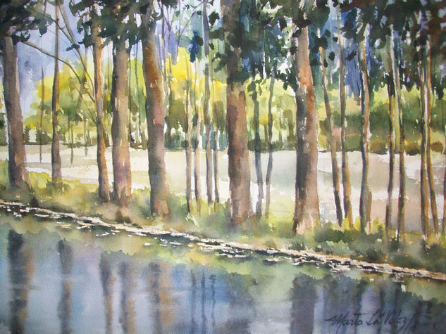 Verde Transparencia Watercolour Paper Landscaping