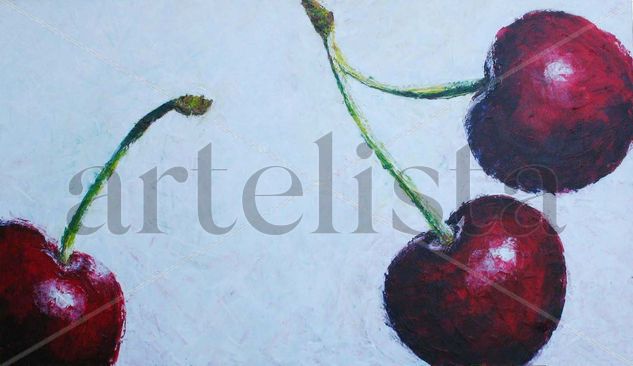 Cerezas Acrylic Canvas Still Life Paintings