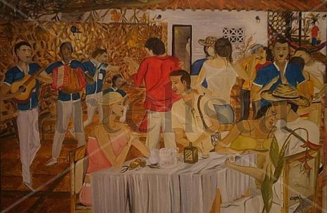 Fiesta en el patio