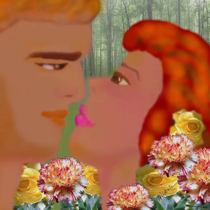Encuentro entre flores