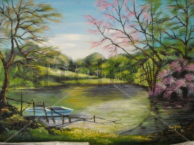 lago de ensueño Oil Canvas Landscaping