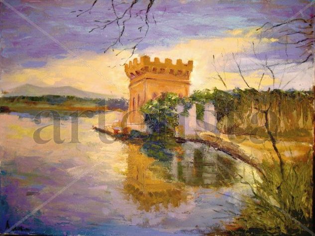 banyoles Oil Canvas Landscaping