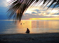 Baño al atardecer