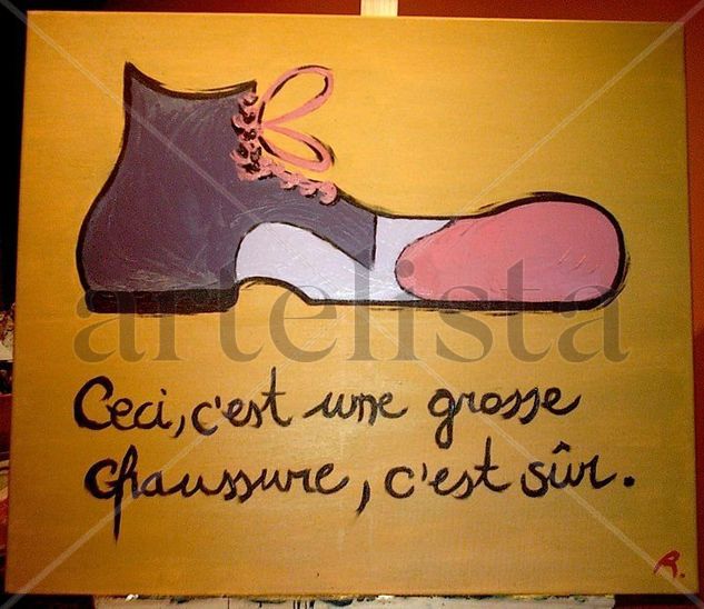 Chaussure Oil Canvas Figure Painting