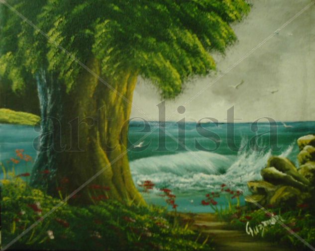 Arbol tranquilo Oil Canvas Landscaping