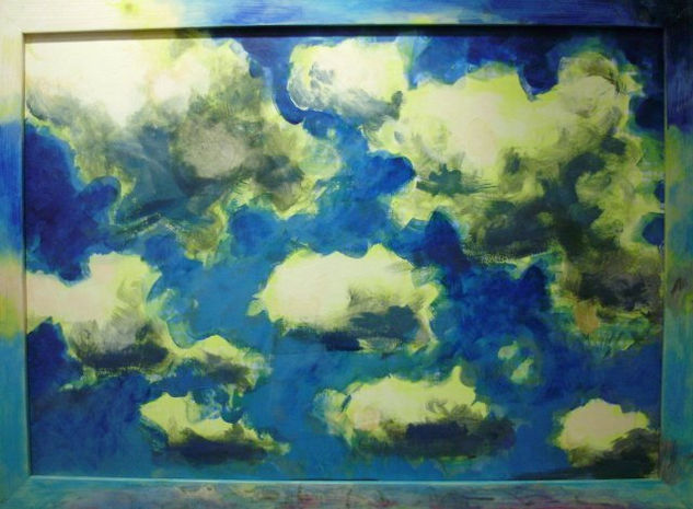 Nubes de abril Oil Canvas Landscaping