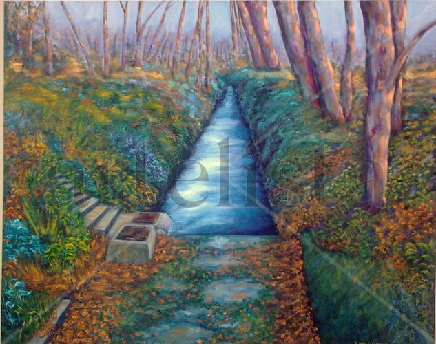 Canal Viejo Oil Canvas Landscaping