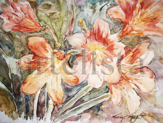 Flores Watercolour Paper Floral Painting