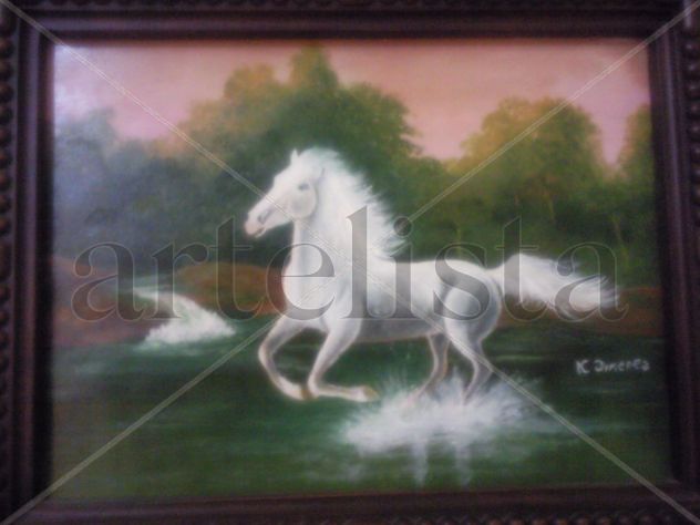 caballo sobre el agua