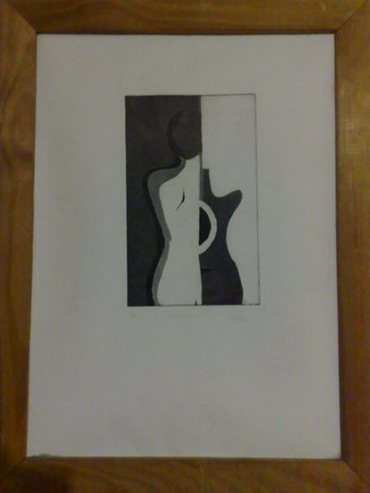 desnudo musical Aquatint