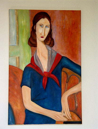 Homenaje a Modigliani Óleo