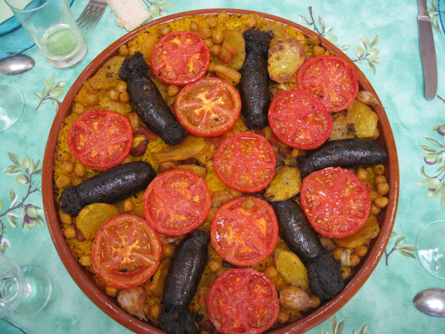 Cazuela de aroz al horno 