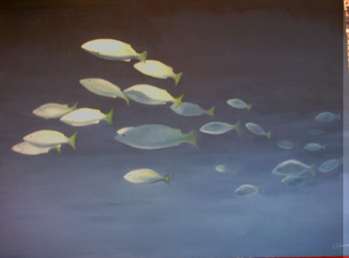 Peces VIII Oil Canvas