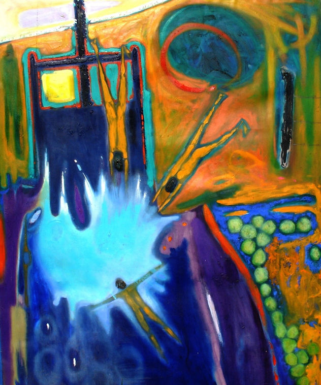" Angelitosduendes "  1.20 x 1.00 cm.  óleo/tela
