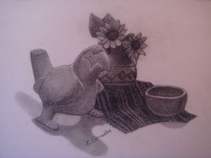 Cotorro con flores