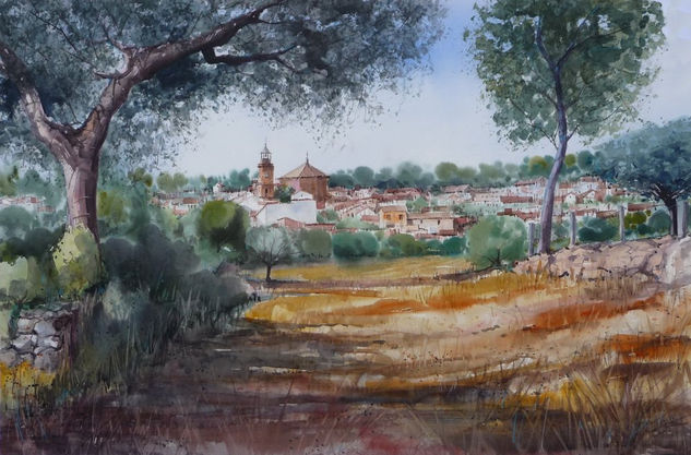 PARRILLAS (TOLEDO.) Watercolour Paper Landscaping