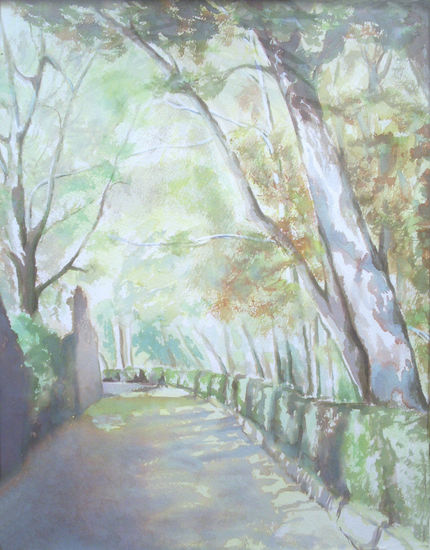 CAMINO EN LA ALHAMBRA Watercolour Paper Landscaping