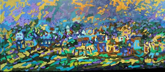 Lugares 3 Acrylic Canvas