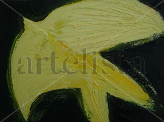 Pájaro amarillo Oil Canvas Landscaping