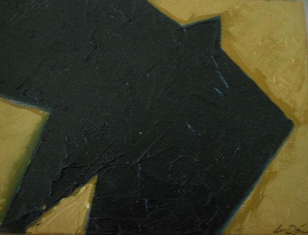 Pájaro sobre fondo dorado