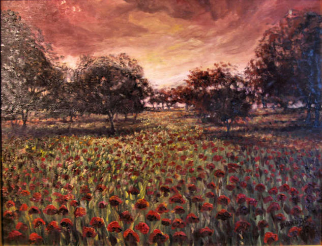 atardecer romantico Oil Canvas Landscaping