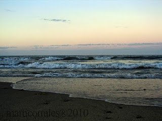 Playa y mar Caribe