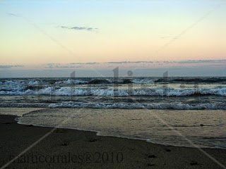 Playa y mar Caribe