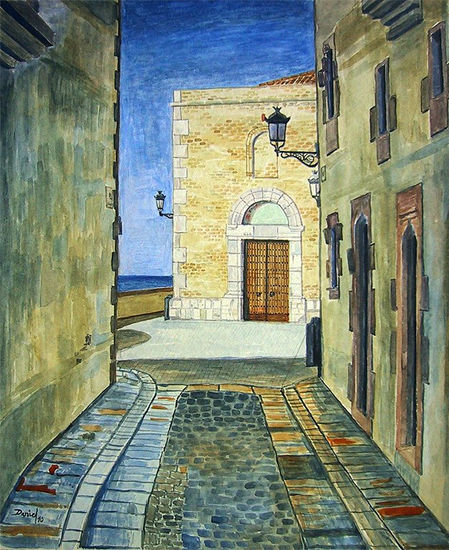 Calle de Sitges Watercolour Paper Others