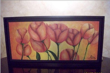 Tulipanes Oil Canvas Landscaping