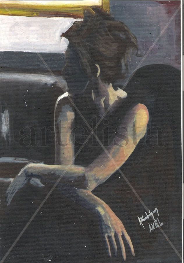 retrato en el sofá