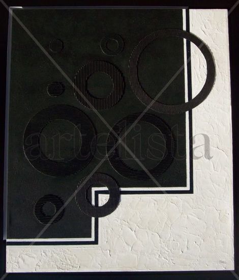 Sin Titulo Ensambles Blanco y Negro Acrylic Canvas Others