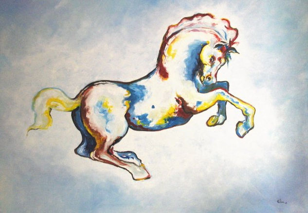 Caballo Acrylic Canvas Animals