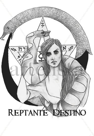 Reptante destino Técnica Mixta