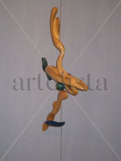 Pez volador. Escultura movil 3 Pottery Figurative