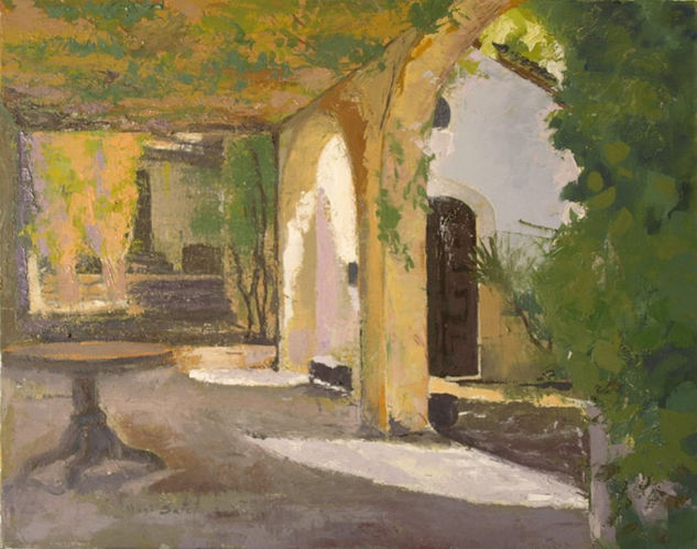 Casona (porches), retocado Oil Canvas Landscaping