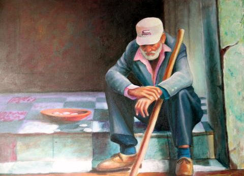 Viejito de Matagalpa Oil Canvas