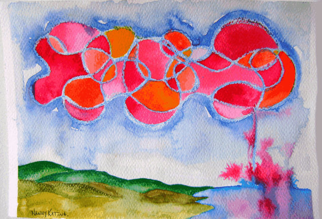 GOTA DE LLUVIA Watercolour Card Landscaping