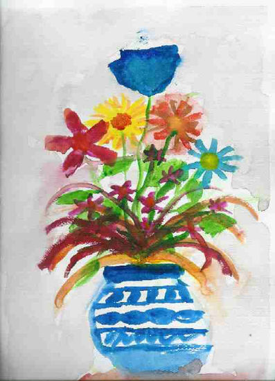 jarron de flores 2 Watercolour Paper