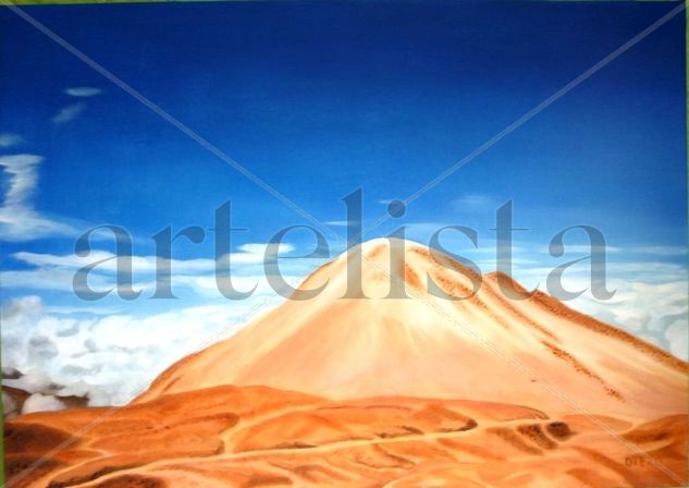 Nevado del Ruiz-Cráter la olleta- Manizalez- Colombia Oil Canvas Landscaping