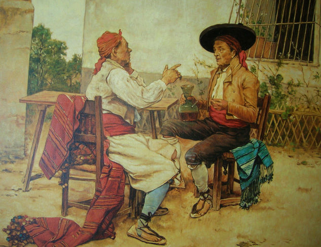 CAMPESINOS DIALOGANDO  (ENCARGO) 