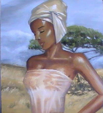 africa moderna Oil Canvas Landscaping