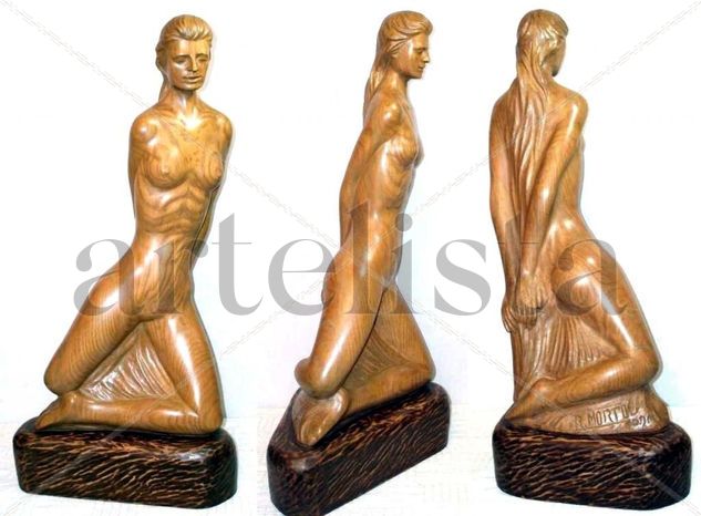 ANDRÓGENA Desnudo femenino (mg_02) Wood Figurative