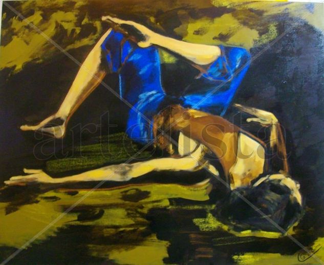 Un descanso tras el baile Acrylic Canvas Figure Painting