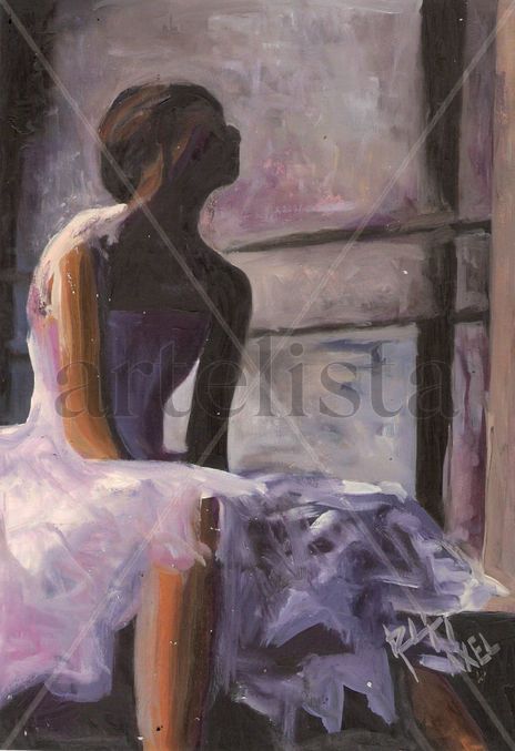 Sentada a la sombra