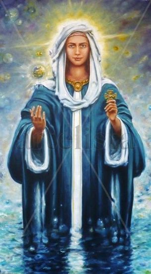 VIRGEN DEL AGUA Oil Canvas Others