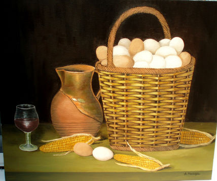 Bodegon con cesta...