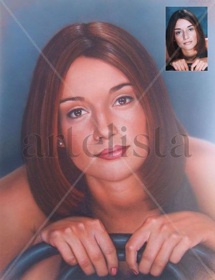 Inés Pastel Card Portrait